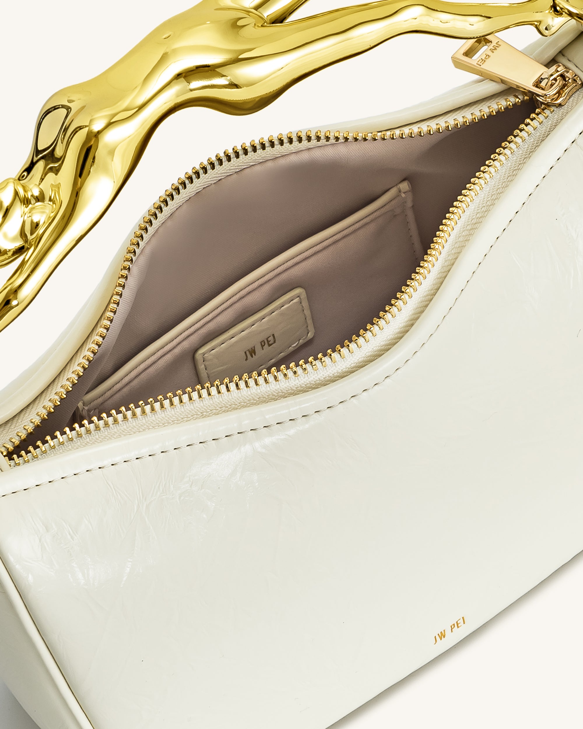 Jenny Human-shaped Handle Handbag - White - Image 5