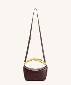 Alternative view of Jenny Human-shaped Handle Handbag - Deep Burgundy