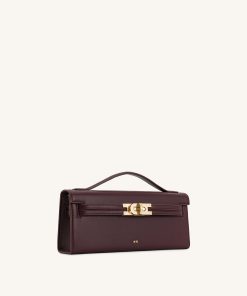 Alternative view of Bria Structured Top Handle Bag - Deep Burgundy