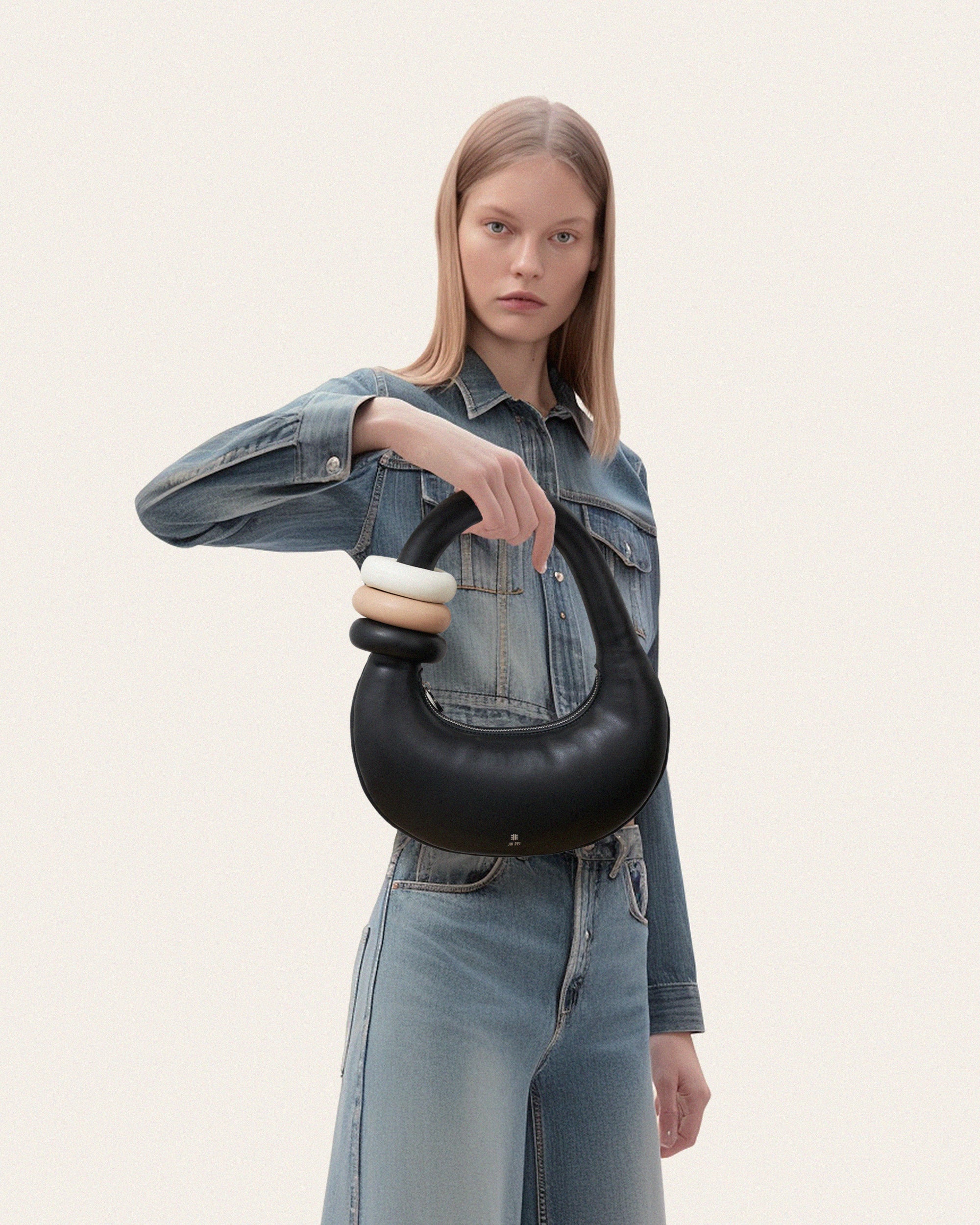 Abacus Shoulder Bag - Black - Image 2