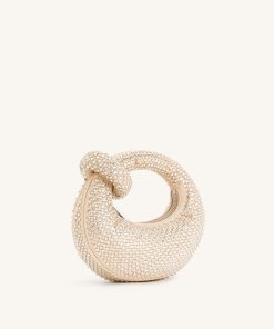 Alternative view of Abacus Artificial Crystal Mini Top Handle Bag - Yellow