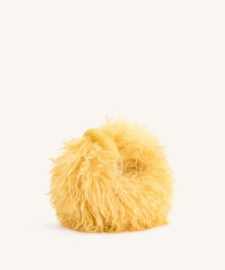 Alternative view of Abacus Faux Fur Mini Top Handle Bag - Yellow