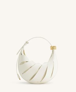 Jana Hollow Out Shoulder Bag - White