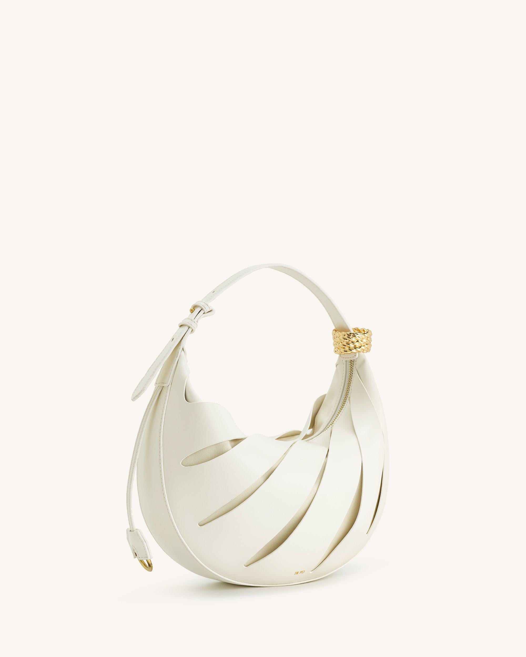 Jana Hollow Out Shoulder Bag - White - Image 3