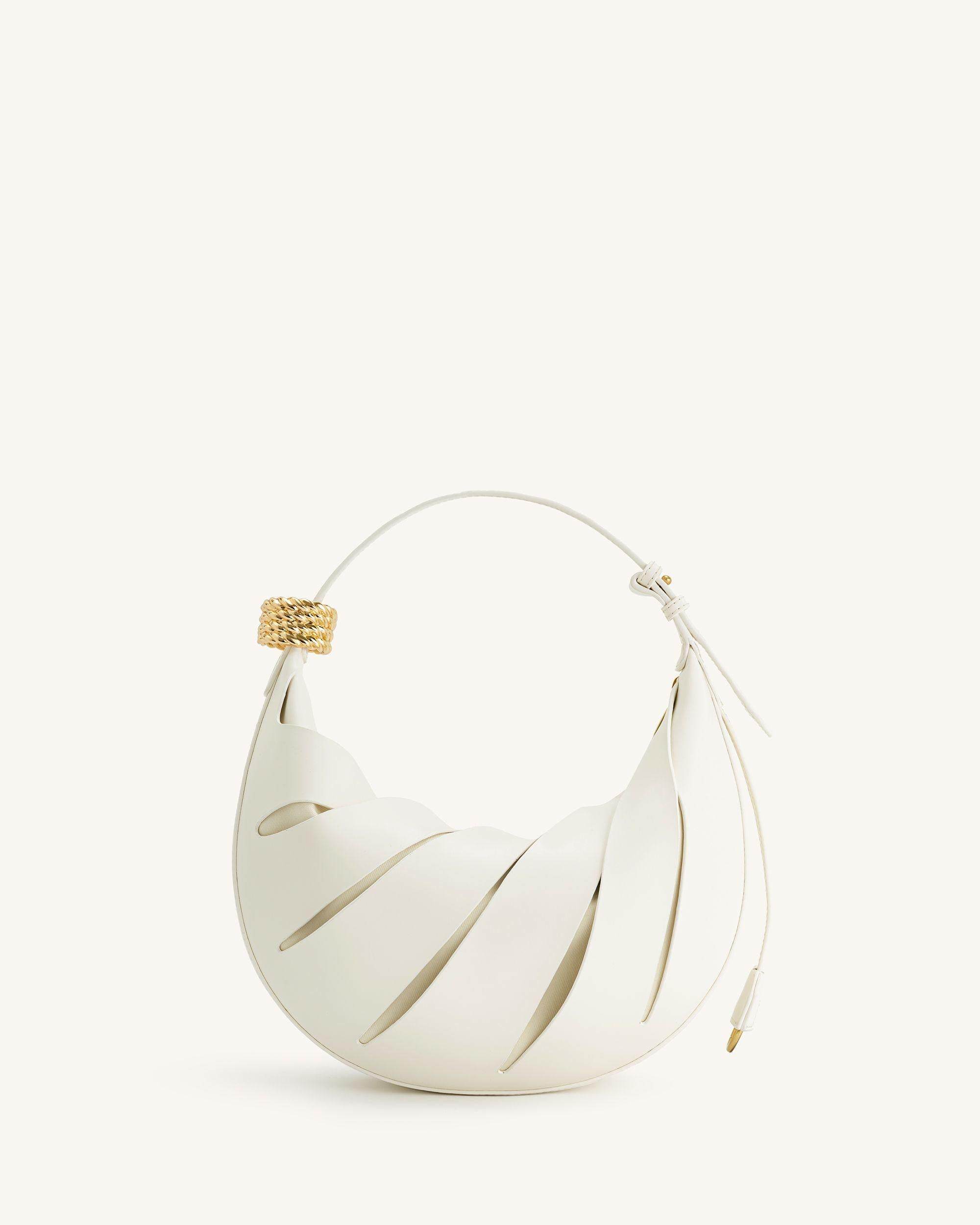 Jana Hollow Out Shoulder Bag - White - Image 4