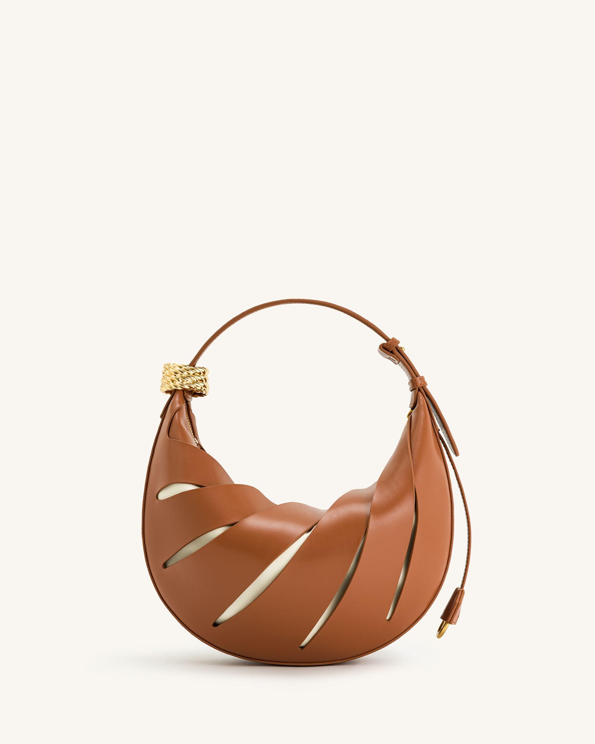 Jana Hollow Out Shoulder Bag - Brown - Image 4