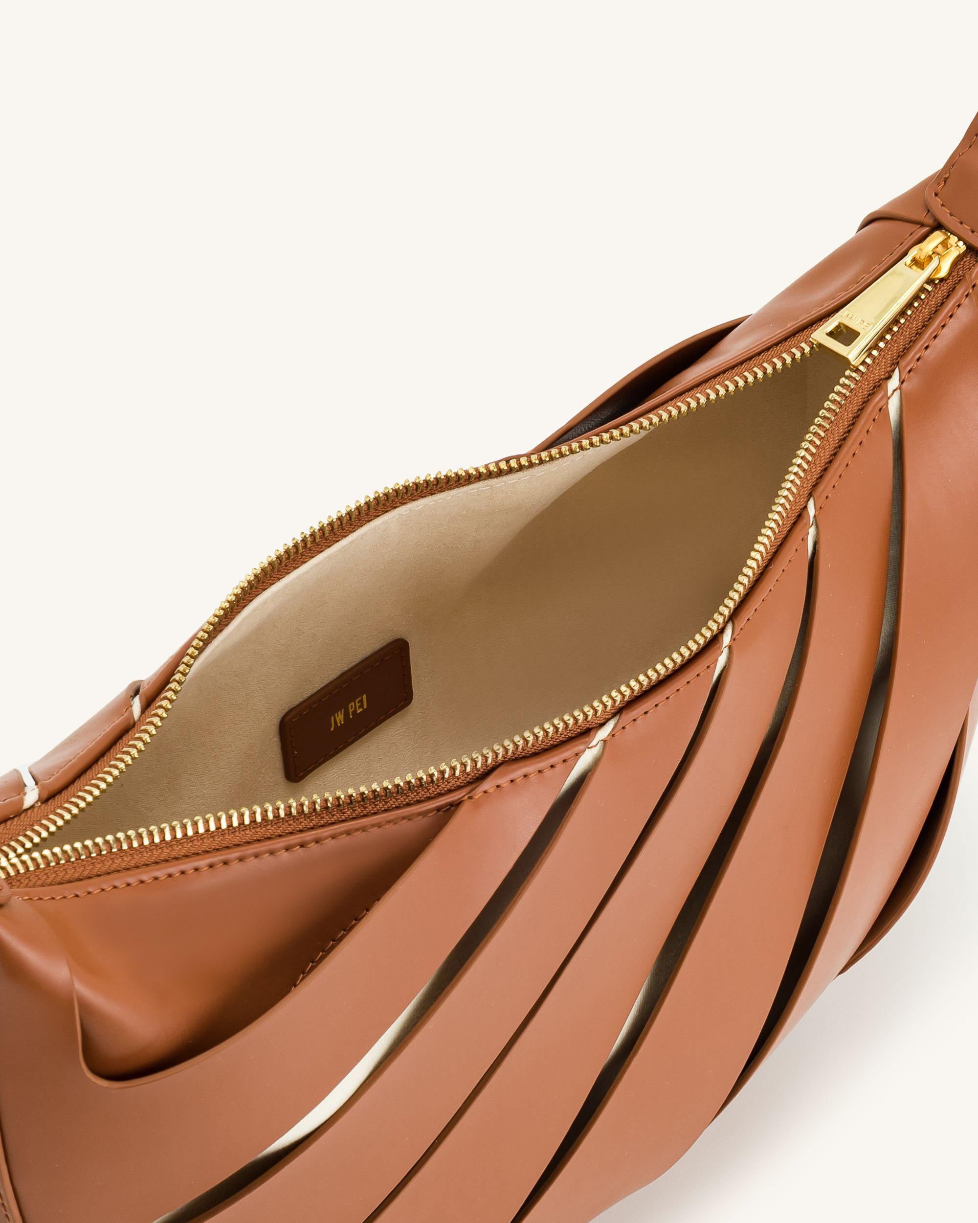 Jana Hollow Out Shoulder Bag - Brown - Image 5