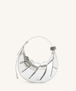 Jana Hollow Out Shoulder Bag - Silver