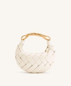 Orla Weave Handbag - White