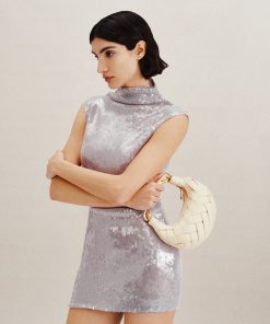 Alternative view of Orla Weave Handbag - White