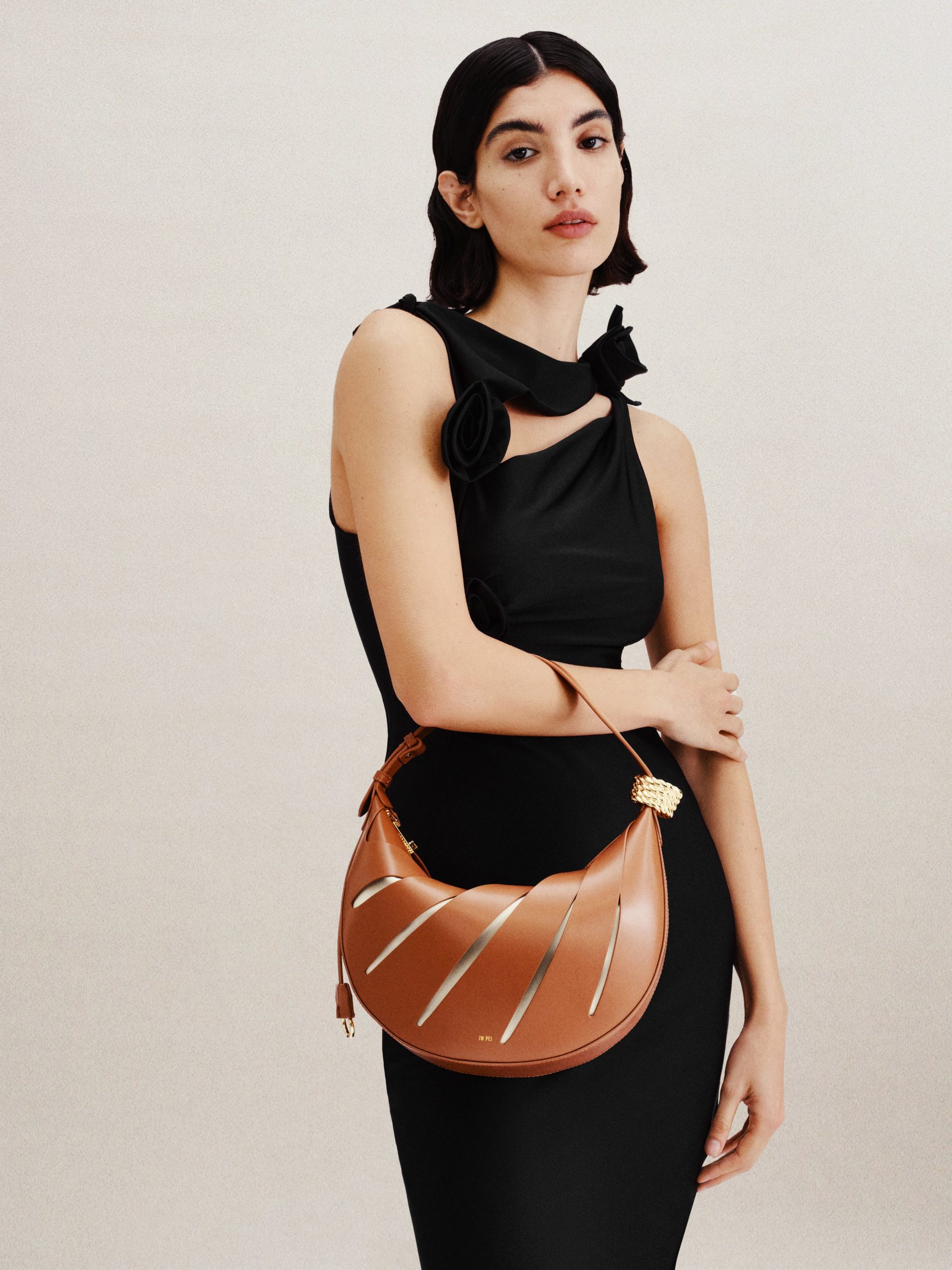 Jana Hollow Out Shoulder Bag - Brown - Image 6