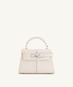 Elise Top Handle Bag - White