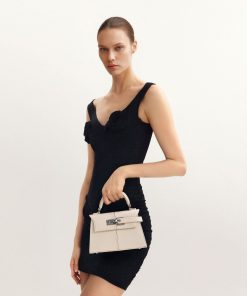 Alternative view of Elise Top Handle Bag - White