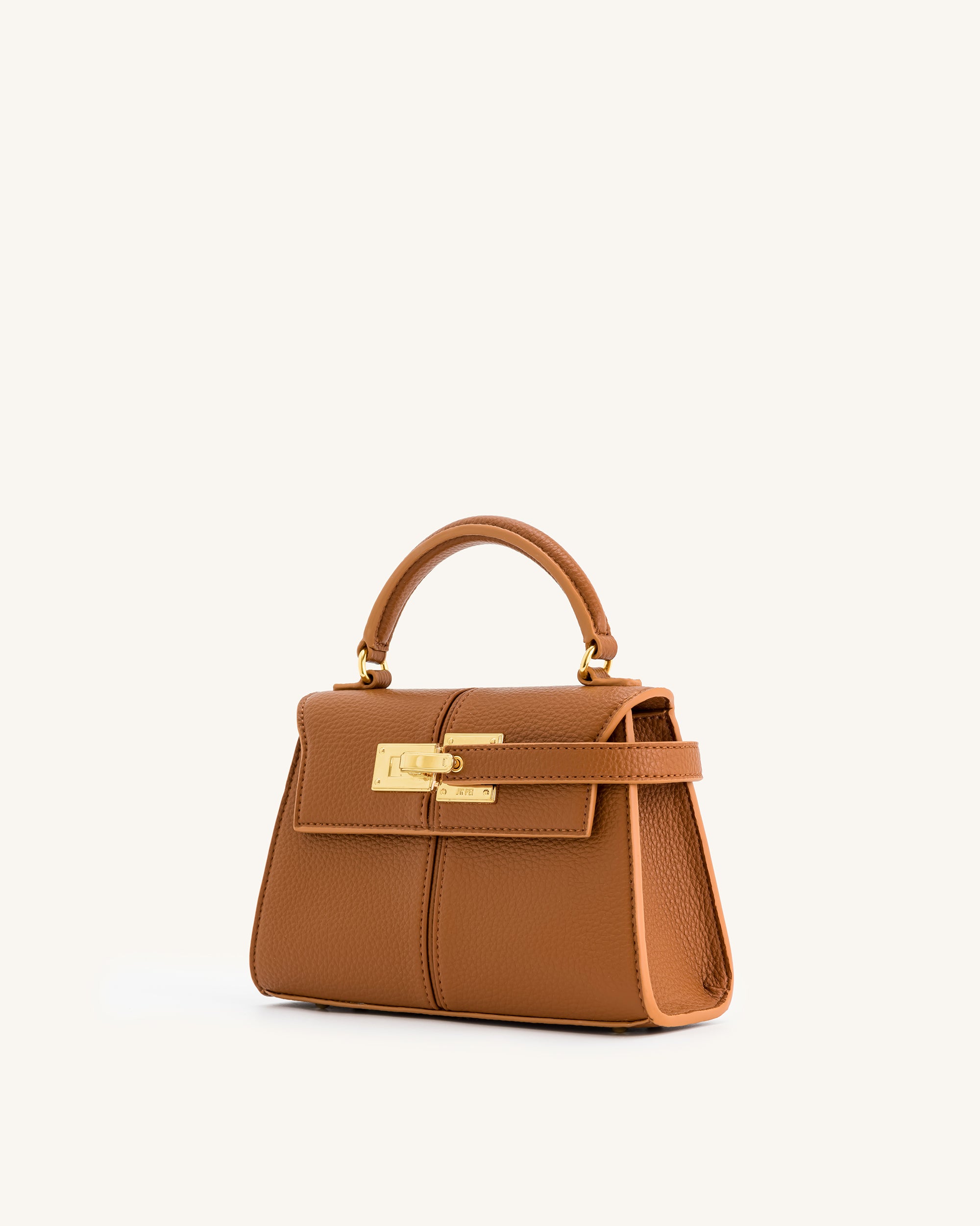 Elise Top Handle Bag - Brown - Image 3