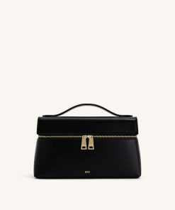 Thea Top Handle Bag - Black