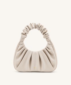 Gabbi Ruched Hobo Handbag - Ivory