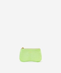 Eva Card Holder - Lime Green Lizard
