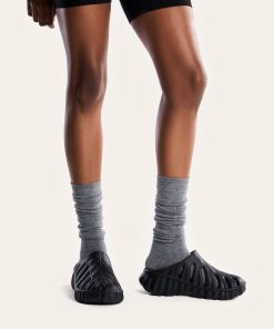 Alternative view of Tara Leaf Platform Clog - Black