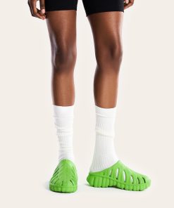 Alternative view of Tara Leaf Platform Clog - Neon Green