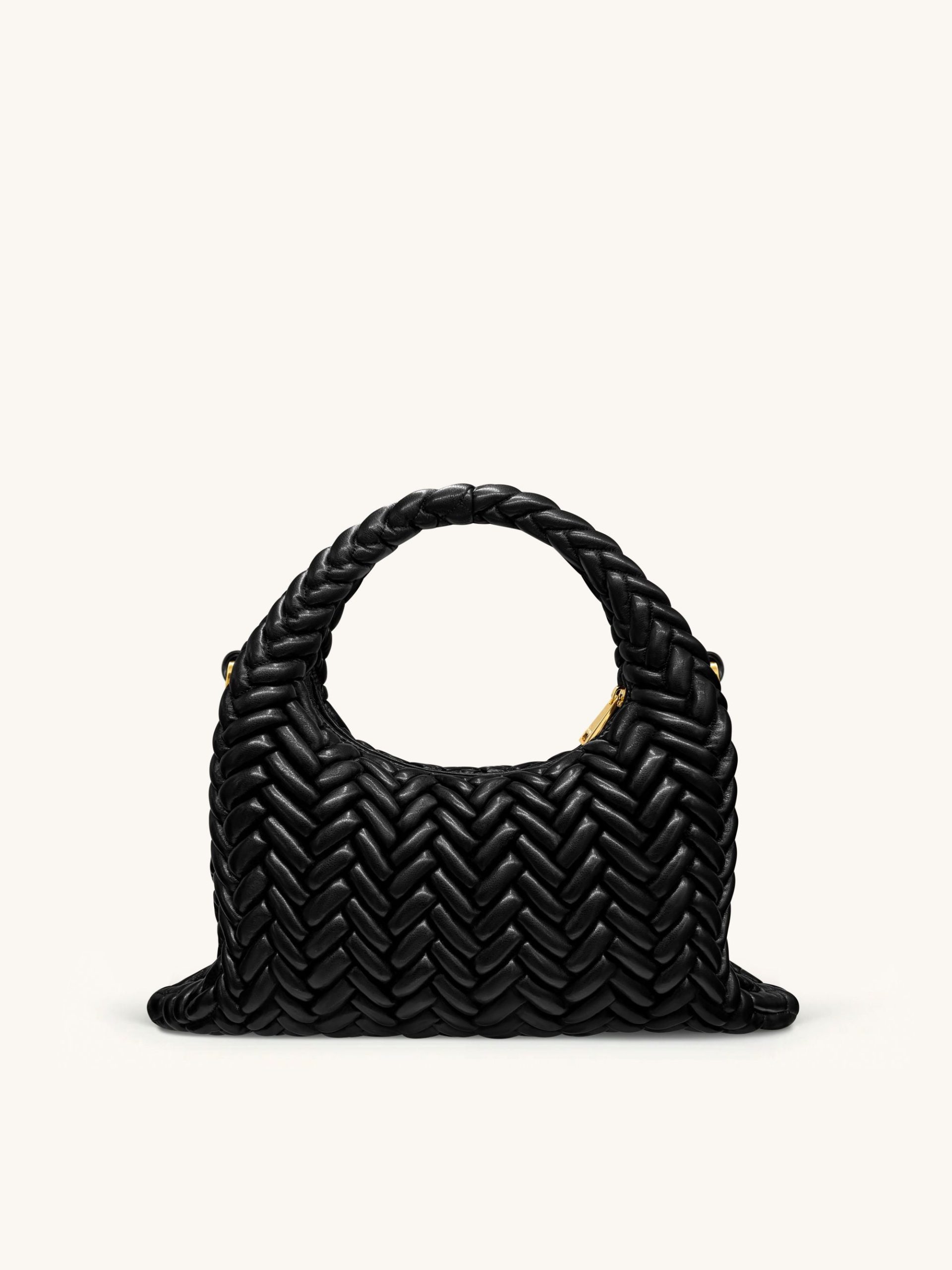 Cora Quilting Handle Bag - Black - Image 3