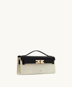 Alternative view of Bria Structured Top Handle Bag - Black Canvas