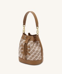 Alternative view of FEI Bucket Bag - Brown