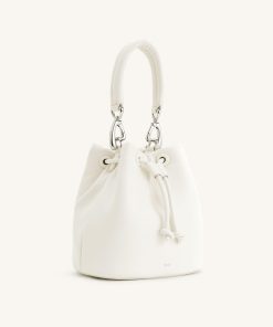 Alternative view of Yulia Padded Bucket Bag - White