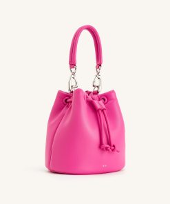 Alternative view of Yulia Padded Bucket Bag - Bright Pink