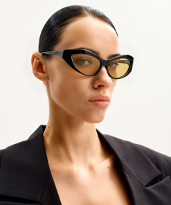 Alternative view of Clarissa Cateye Sunglasses - Black