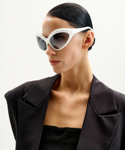 Alternative view of Quorra Cateye Sunglasses - White