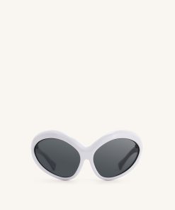 Quorra Cateye Sunglasses - White