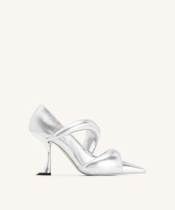 Sara Metallic Pumps - Silver
