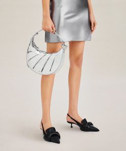 Alternative view of Carla Soft Padded Kitten Heel Pumps - Black