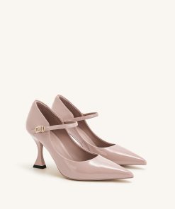 Alternative view of Thalina Patent Leather Pumps - Dusty Pink