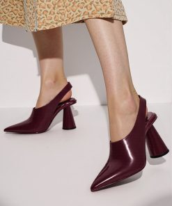 Alternative view of Vivovr High Heel Pumps - Burgundy