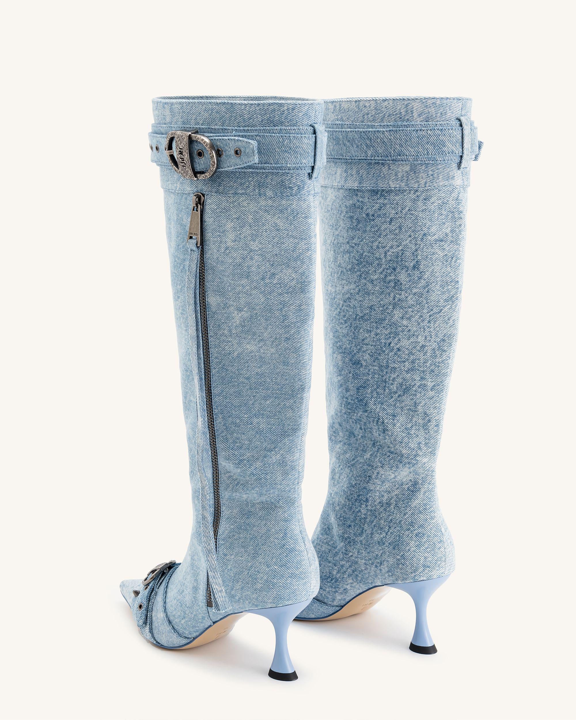 Nico Denim Boot - Blue - Image 3
