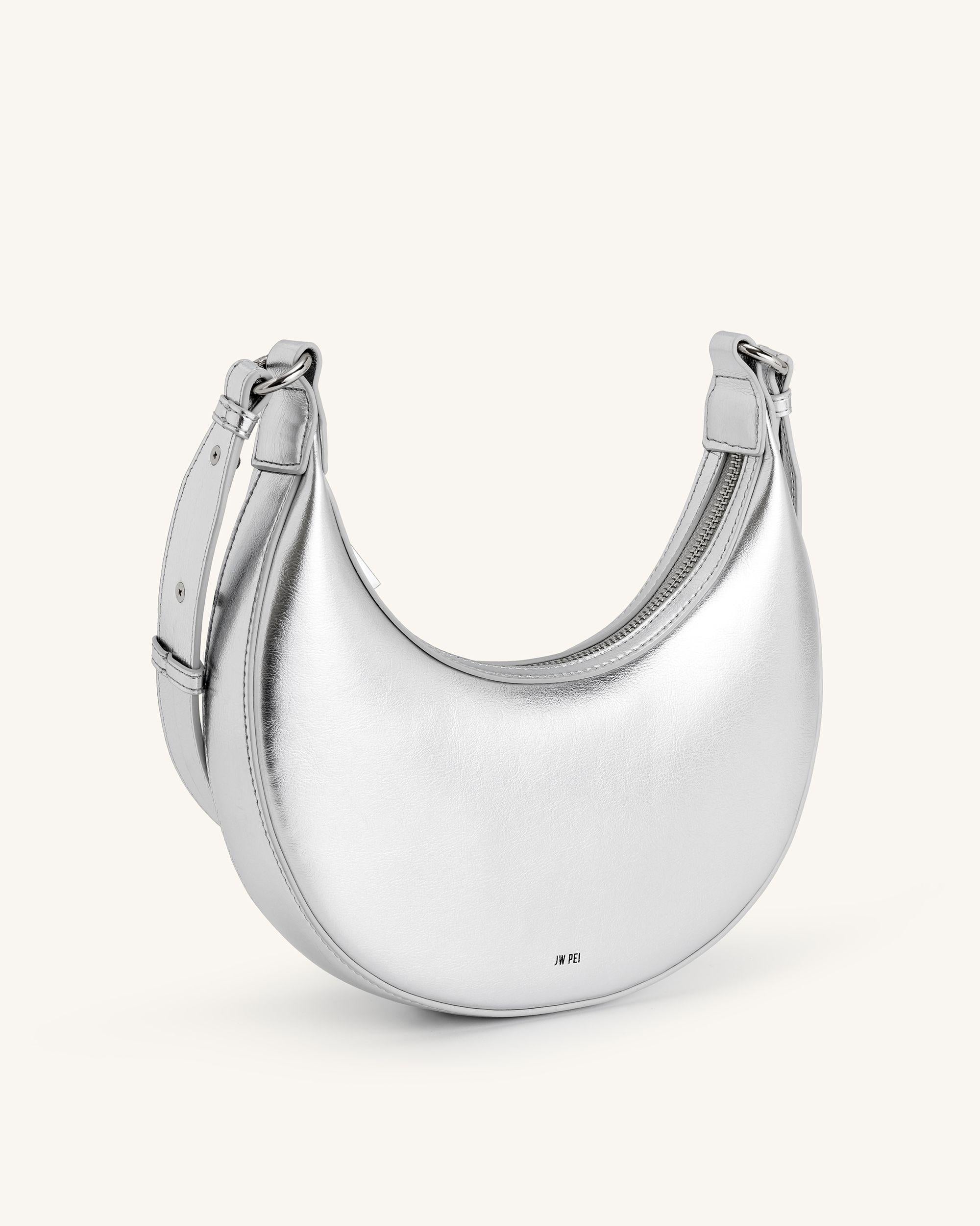 Carly Medium Shoulder Bag - Silver - Image 2