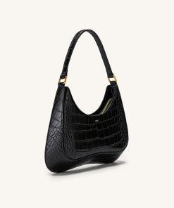 Alternative view of Ruby Shoulder Bag - Black Croc