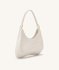 Alternative view of Ruby Shoulder Bag - White Croc