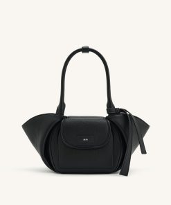 Zoey Pockets Shoulder Bag - Black
