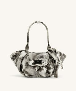 Zoey Pockets Shoulder Bag - White