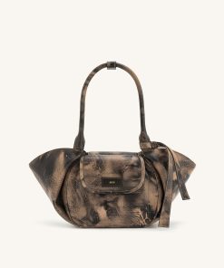 Zoey Pockets Shoulder Bag - Brown
