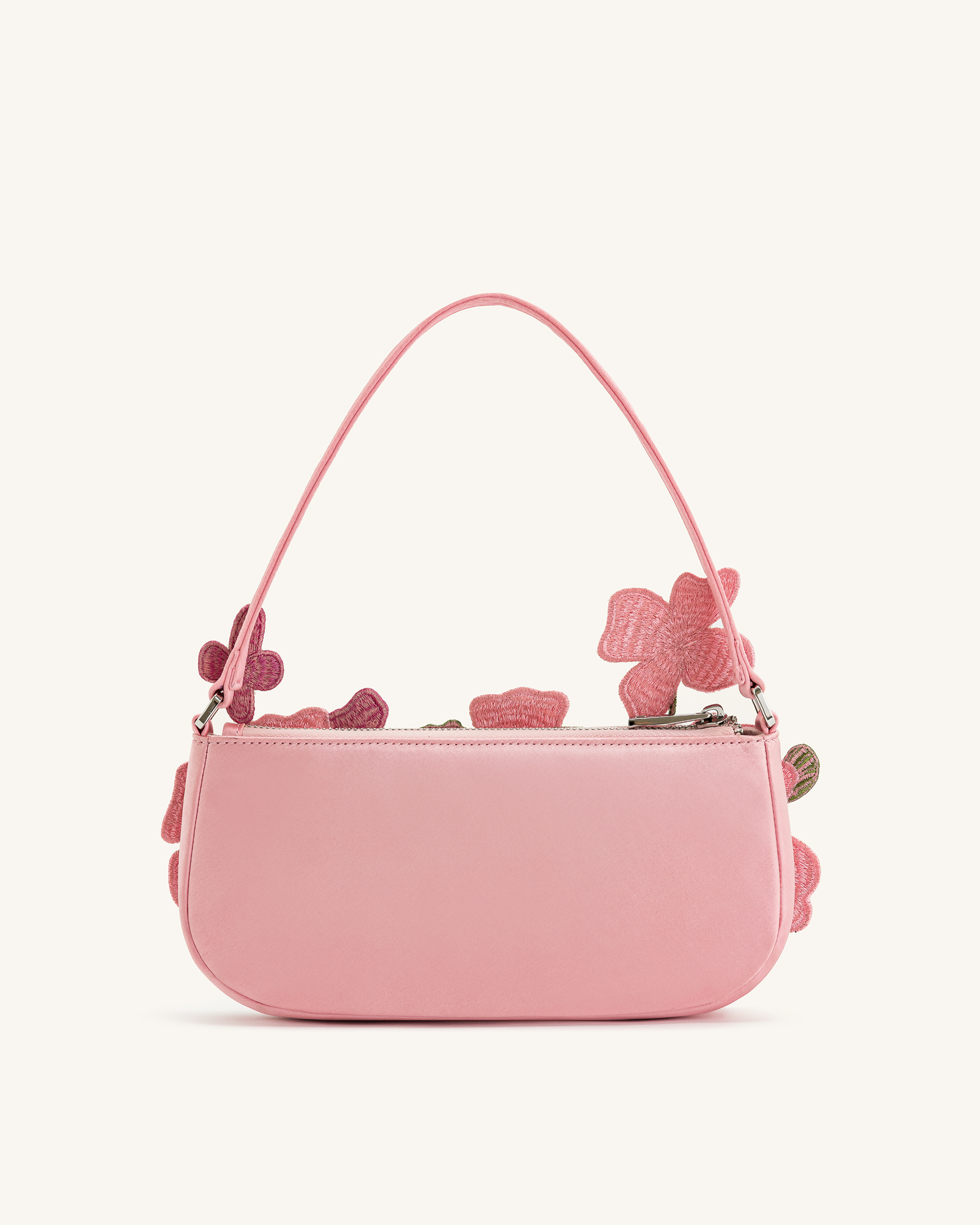 Leona Bead Embellished Shoulder Bag - Pink - Image 3