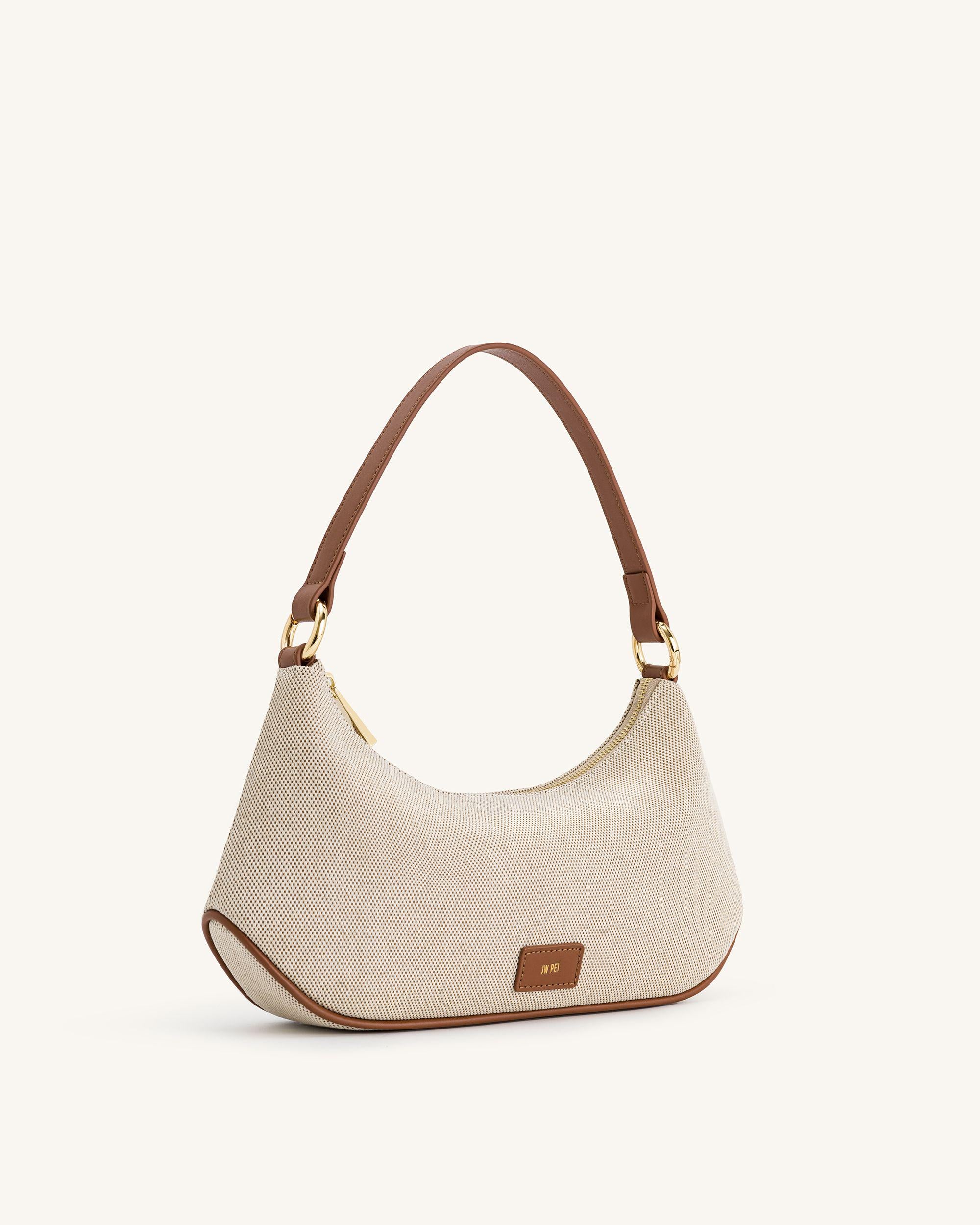 Lily Shoulder Bag - Brown Canvas - Image 2