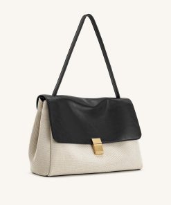 Alternative view of Hilary Shoulder Bag - Black Canvas