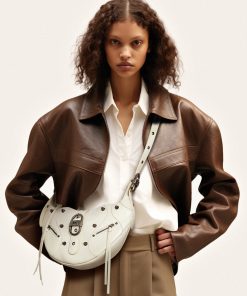 Alternative view of Tessa Crushed Shoulder Bag - White