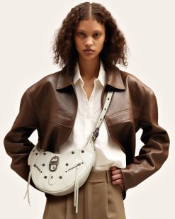 Alternative view of Tessa Crushed Shoulder Bag - White