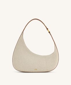 Harlee Shoulder Bag - Brown Canvas