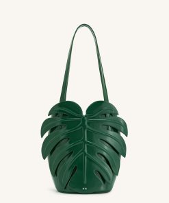 Cecelia Leaf Shape Shoulder Bag - Green