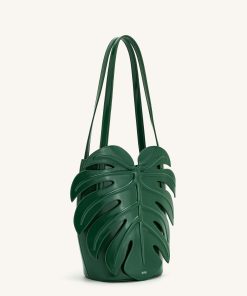Alternative view of Cecelia Leaf Shape Shoulder Bag - Green